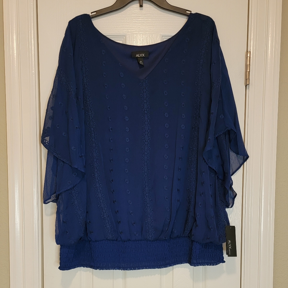 ALYX, women's blouse, blue, 3XL, NWT
